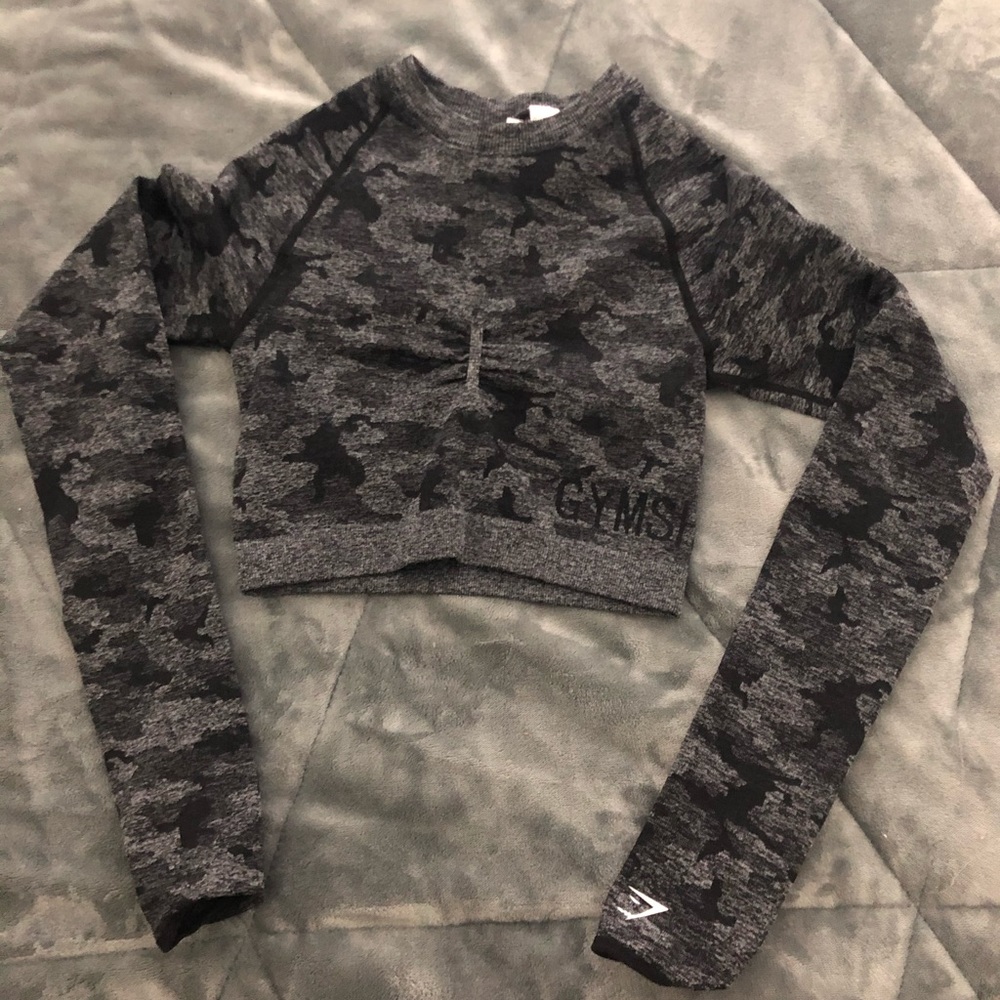 Gymshark Small Seamless Long Sleeve Crop Top